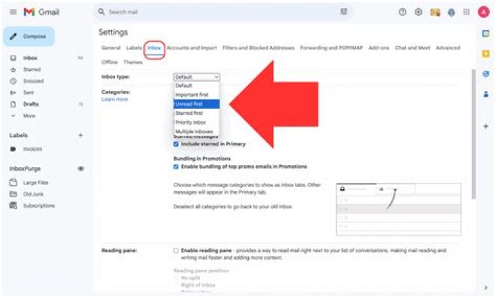 Can you sort by unread in Gmail?