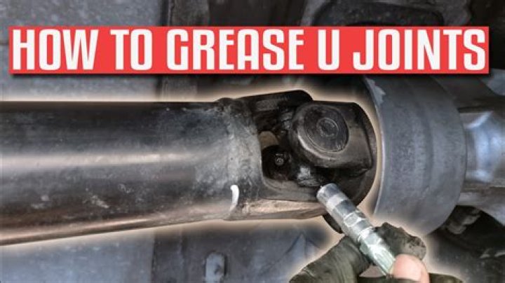 Do you grease a u-joint?