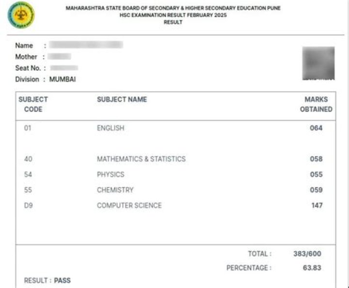 How can I check my Maharashtra 12 result?