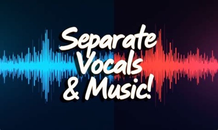 How do you separate background and voice music?