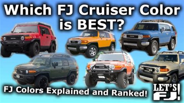 What colors do FJ Cruisers come in?