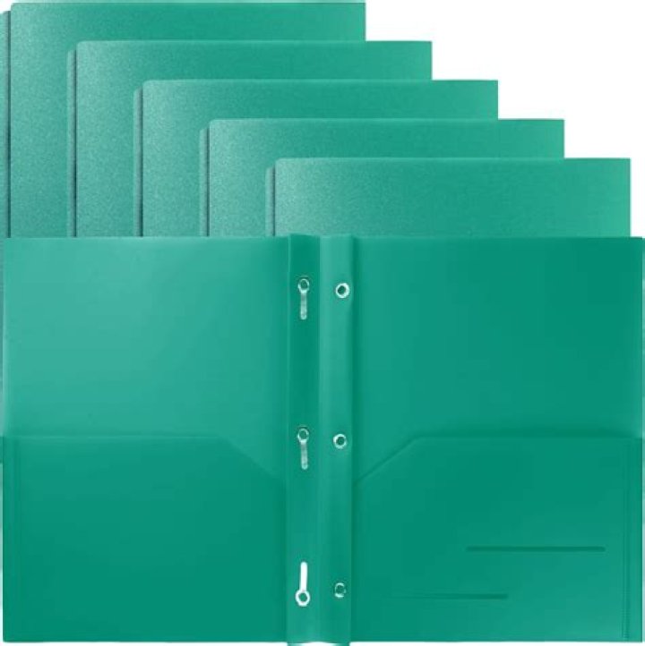 What is a two pocket folder?