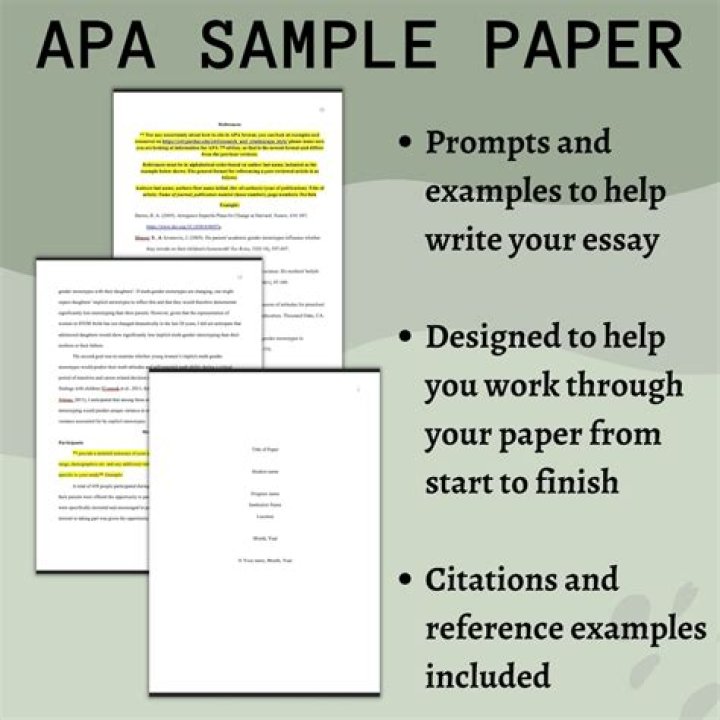 What is the first page of an APA paper?